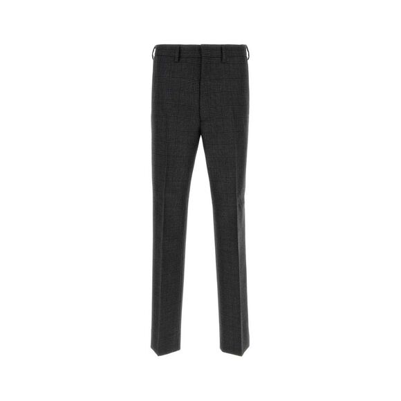 Prada Men Embroidered Wool Pant